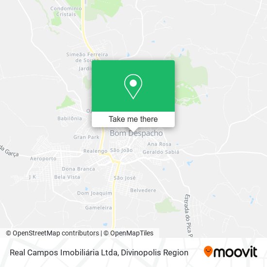 Real Campos Imobiliária Ltda map