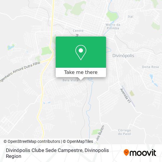 Divinópolis Clube Sede Campestre map