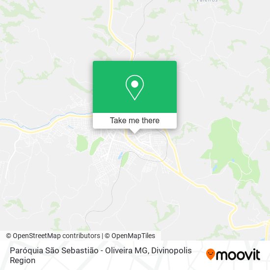 Paróquia São Sebastião - Oliveira MG map