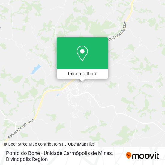 Ponto do Boné - Unidade Carmópolis de Minas map