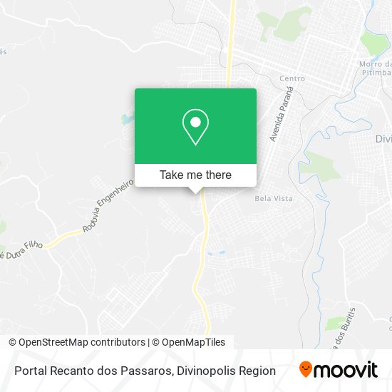 Portal Recanto dos Passaros map