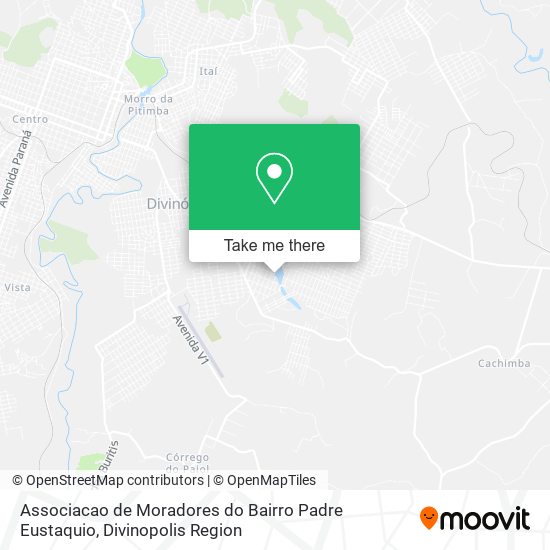 Mapa Associacao de Moradores do Bairro Padre Eustaquio