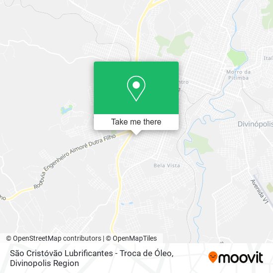 São Cristóvão Lubrificantes - Troca de Óleo map