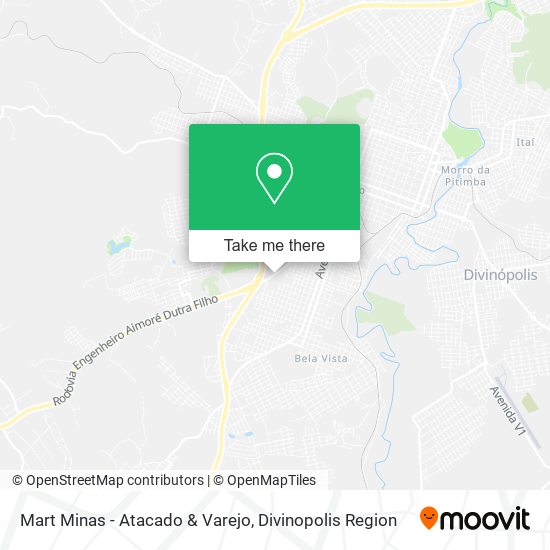 Mapa Mart Minas - Atacado & Varejo