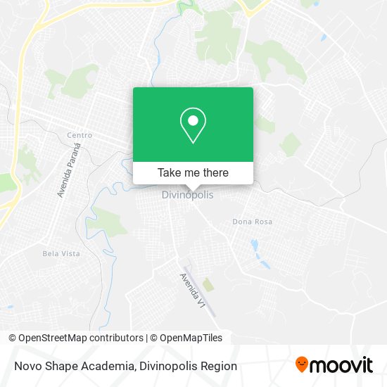 Novo Shape Academia map
