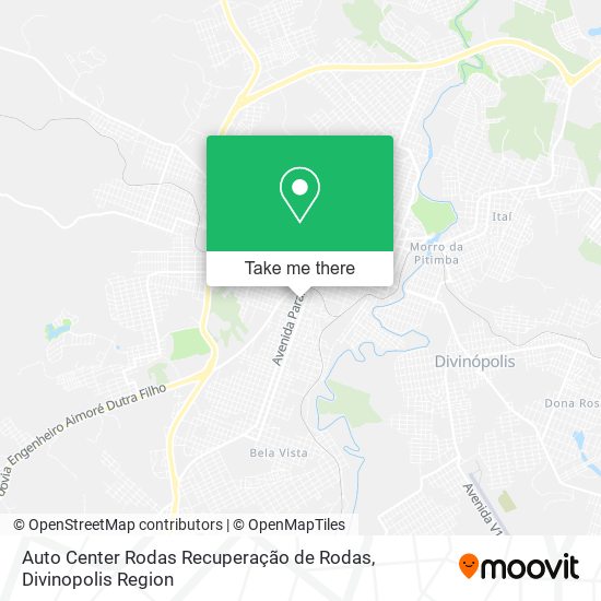 Mapa Auto Center Rodas Recuperação de Rodas