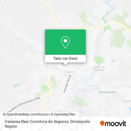 Mapa Vanessa Reis Corretora de Seguros