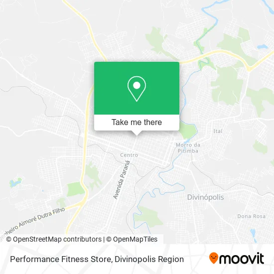 Performance Fitness Store map
