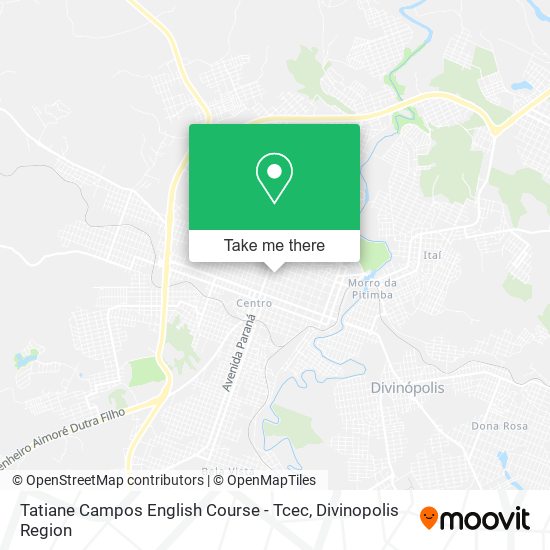 Mapa Tatiane Campos English Course - Tcec