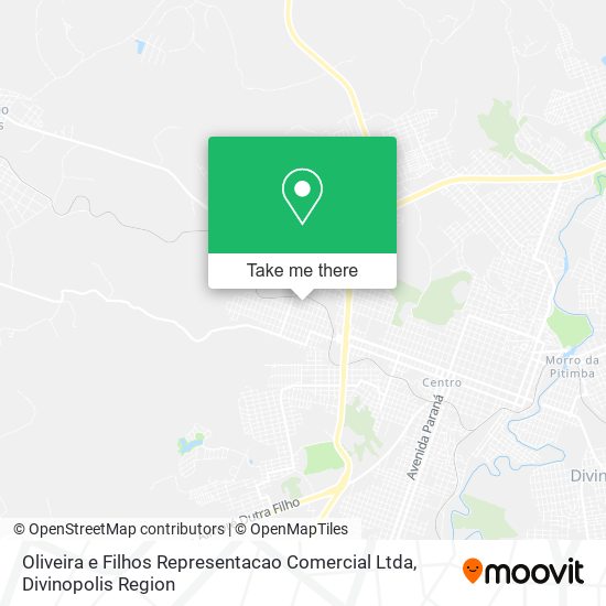 Oliveira e Filhos Representacao Comercial Ltda map