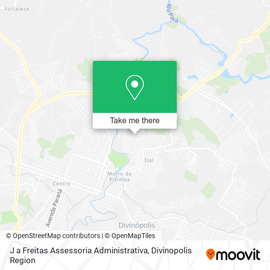 Mapa J a Freitas Assessoria Administrativa