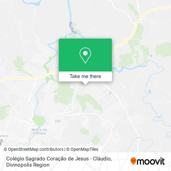 Colégio Sagrado Coração de Jesus - Cláudio map