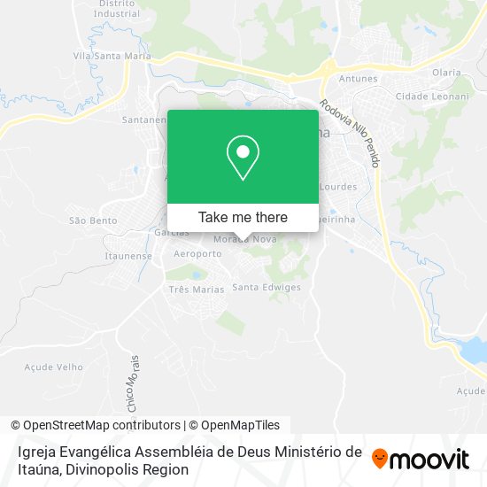 Igreja Evangélica Assembléia de Deus Ministério de Itaúna map