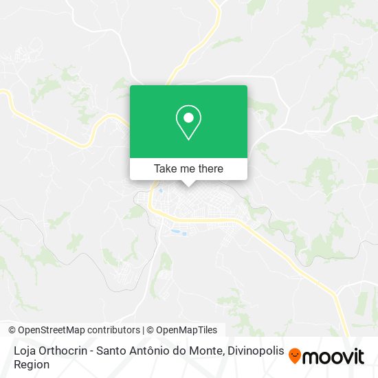 Loja Orthocrin - Santo Antônio do Monte map