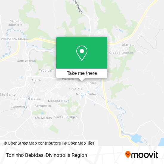 Toninho Bebidas map