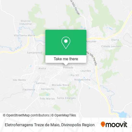 Eletroferragens Treze de Maio map