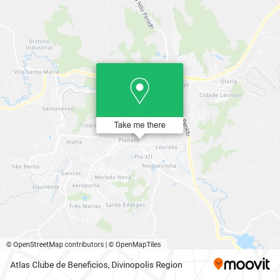 Atlas Clube de Beneficios map