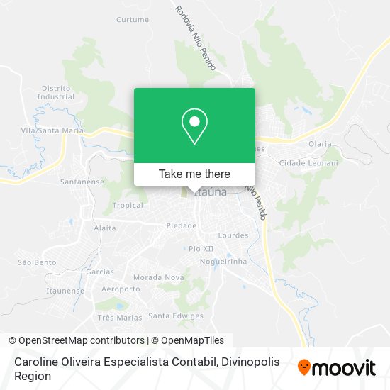Caroline Oliveira Especialista Contabil map