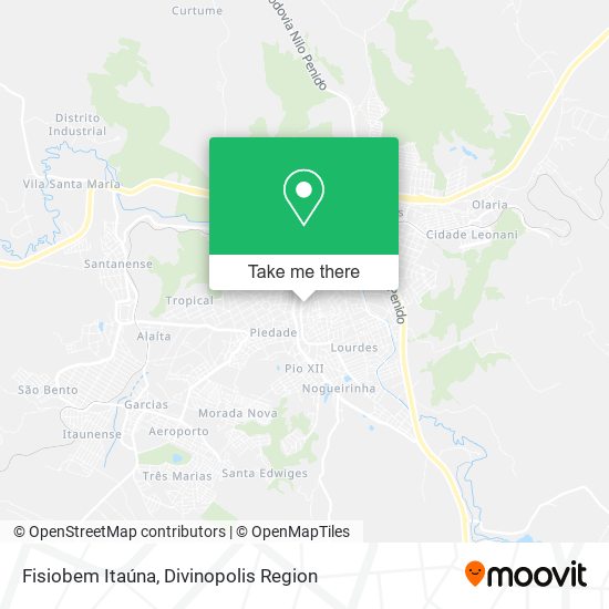 Fisiobem Itaúna map