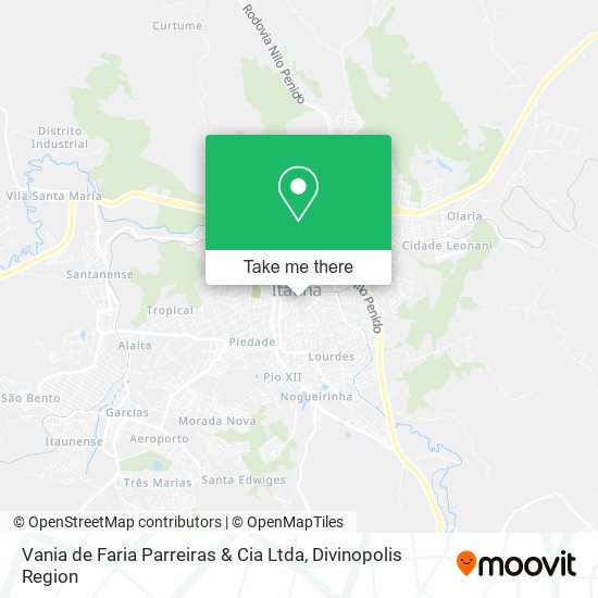 Vania de Faria Parreiras & Cia Ltda map