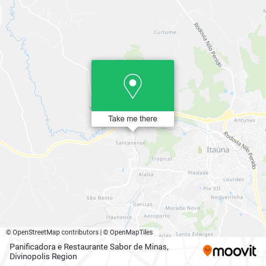 Mapa Panificadora e Restaurante Sabor de Minas