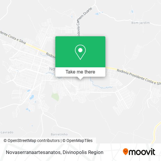 Novaserranaartesanatos map