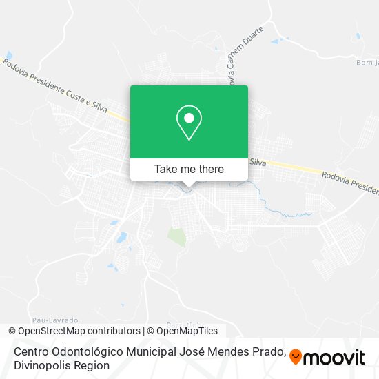 Centro Odontológico Municipal José Mendes Prado map