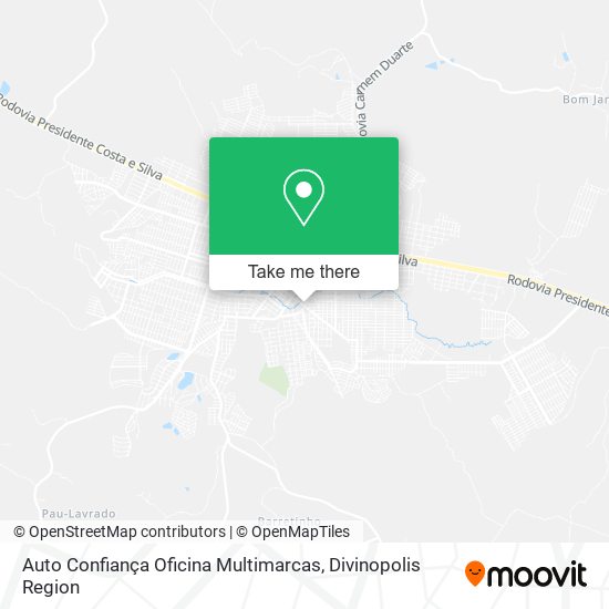 Auto Confiança Oficina Multimarcas map