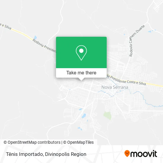 Tênis Importado map