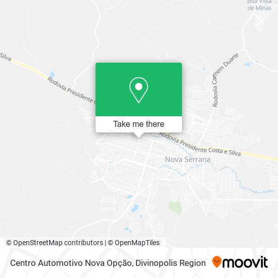 Centro Automotivo Nova Opção map