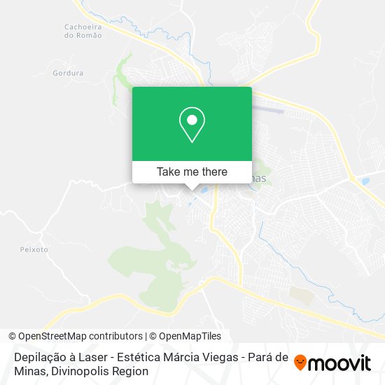 Depilação à Laser - Estética Márcia Viegas - Pará de Minas map