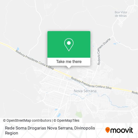 Rede Soma Drogarias Nova Serrana map