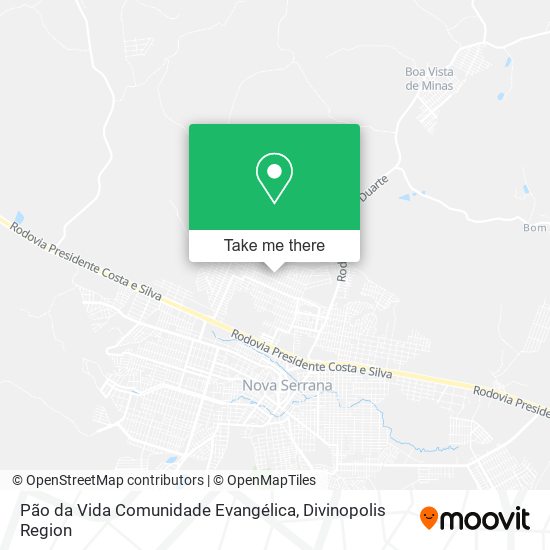 Pão da Vida Comunidade Evangélica map