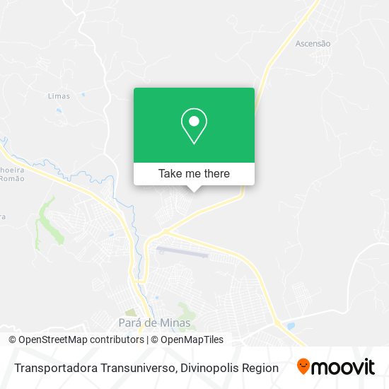 Transportadora Transuniverso map