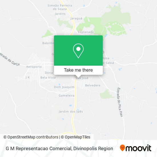 G M Representacao Comercial map