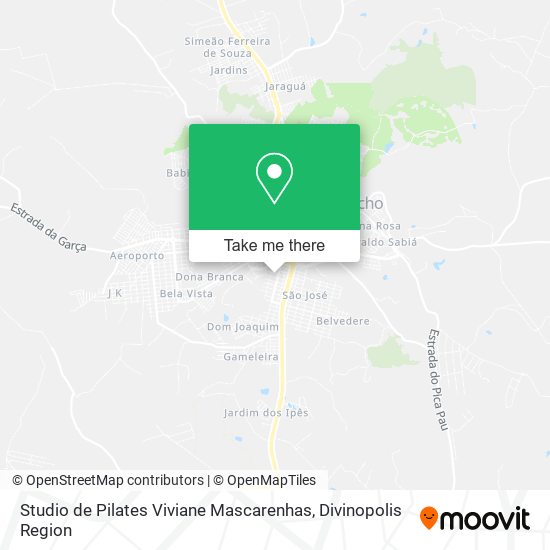 Mapa Studio de Pilates Viviane Mascarenhas