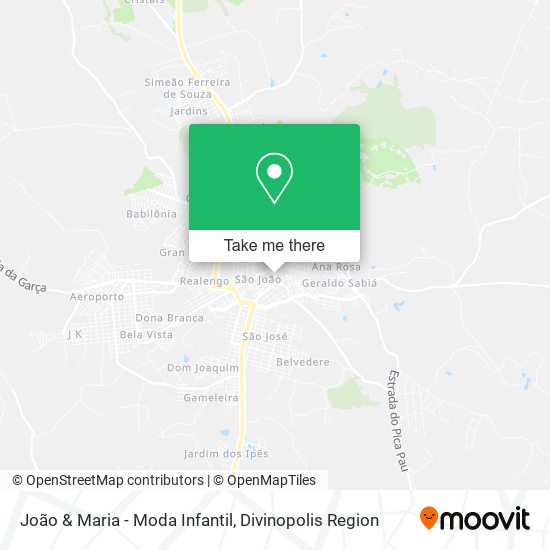 João & Maria - Moda Infantil map