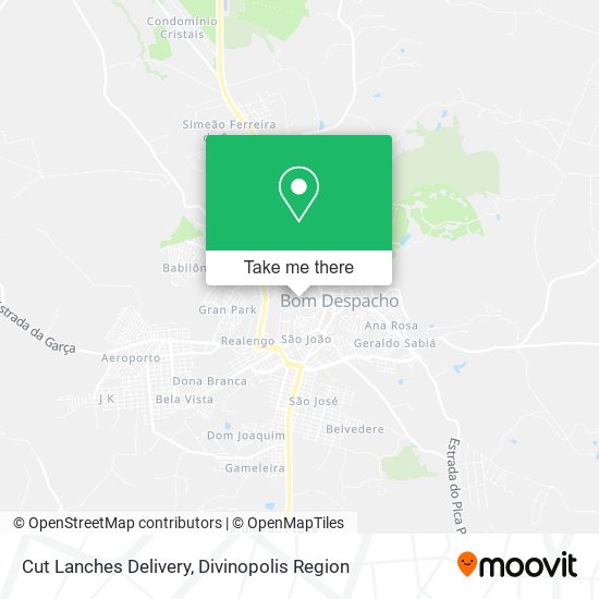 Cut Lanches Delivery map