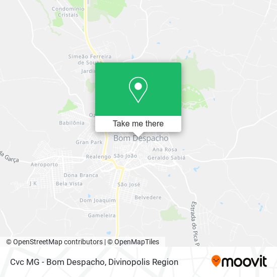 Cvc MG - Bom Despacho map