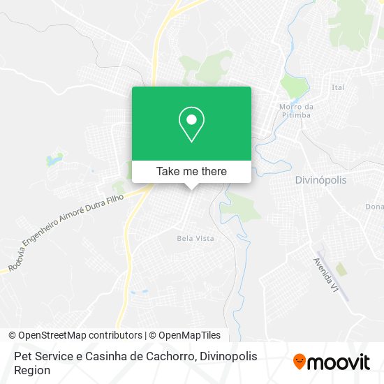 Pet Service e Casinha de Cachorro map