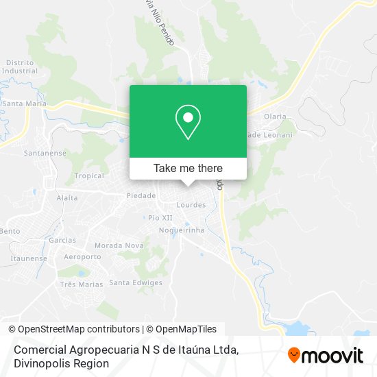 Comercial Agropecuaria N S de Itaúna Ltda map
