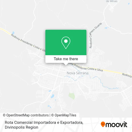 Rota Comercial Importadora e Exportadora map