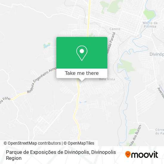 Parque de Exposições de Divinópolis map