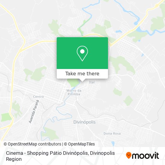 Mapa Cinema - Shopping Pátio Divinópolis