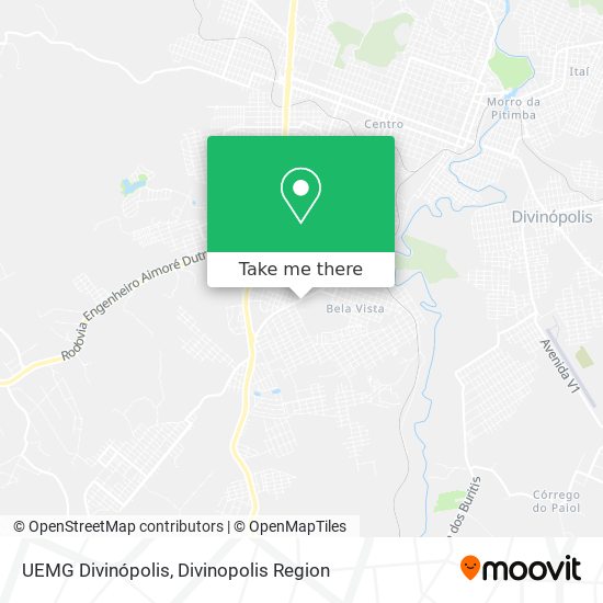 Mapa UEMG Divinópolis