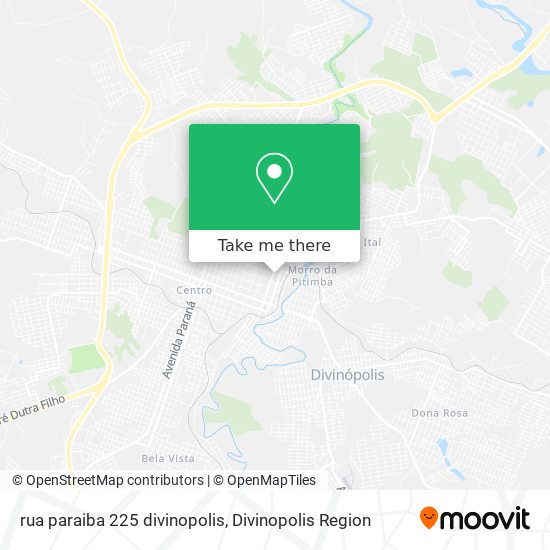 rua paraiba 225 divinopolis map