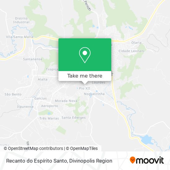 Recanto do Espírito Santo map