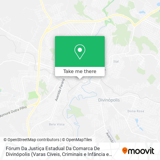 Fórum Da Justiça Estadual Da Comarca De Divinópolis map