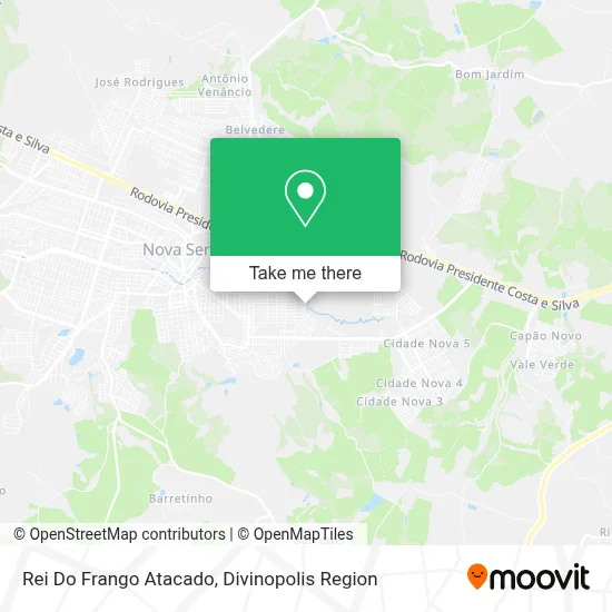 Rei Do Frango Atacado map