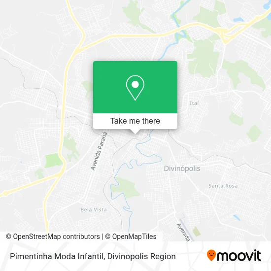 Pimentinha Moda Infantil map